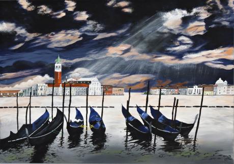 Venedig im Sonnenuntergang - Karina Birke - auf Array - Array - Venedig im Sonnenuntergang - Karina Birke - auf Array - Array -