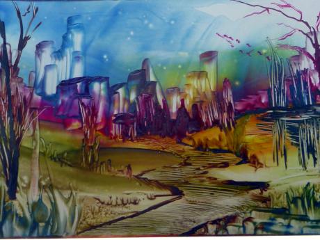 Encaustic Landschaft - Cuanita Müller - Array auf - Array - Encaustic Landschaft - Cuanita Müller - Array auf - Array -